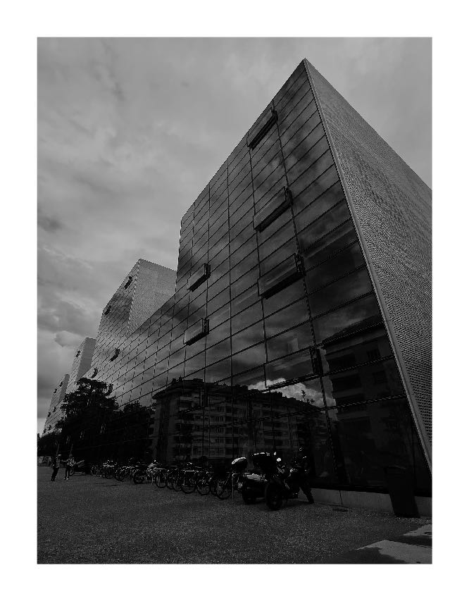 Black-and-white contemporary architecture photographed by Ben Taleb